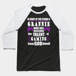 Gaming Grandma Gamble Gift Seniors Team Baseball T-Shirt